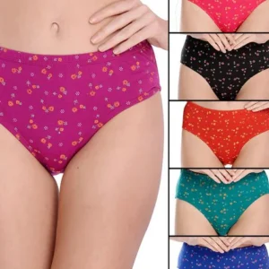 Pack of 6 floral print seamless panties